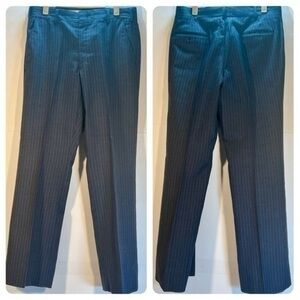 JOHNNY CARSON BLUE WITH GREY PINSTRIPE SUIT SIZE 36 PANTS 32X30